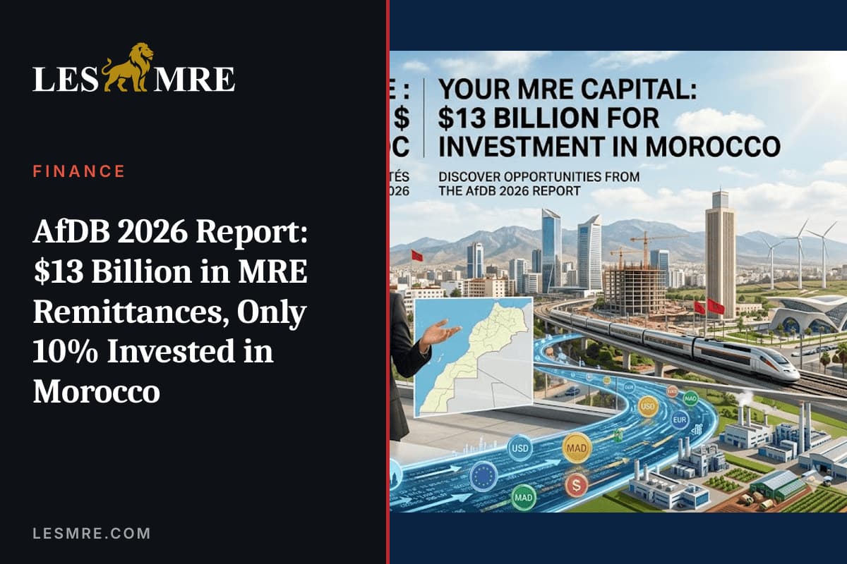 Rapport BAD 2026 : 13 milliards de transferts MRE, 10 % investis au Maroc
