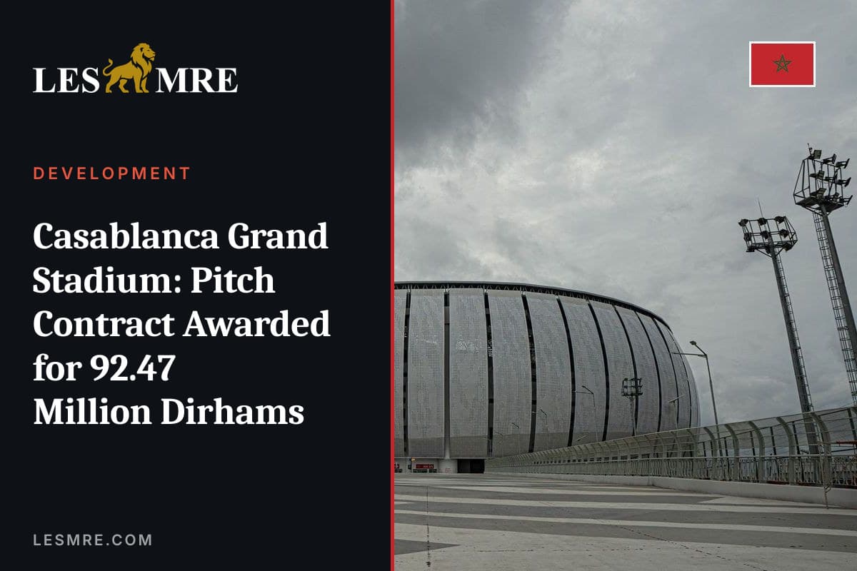 Grand Stade de Casablanca : la pelouse attribuée pour 92,47 millions de dirhams