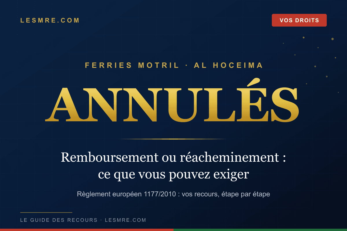 Ferries Motril-Al Hoceima annulés : ce que les MRE peuvent exiger