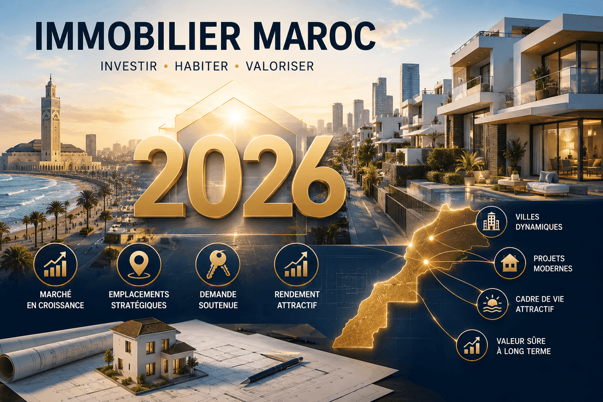 Immobilier au Maroc en 2026 : prix, projets et opportunités pour les MRE