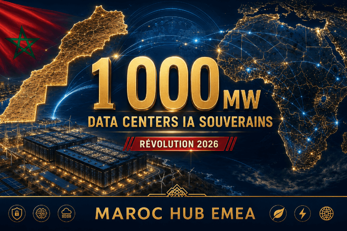 Maroc, hub IA souverain : 1 000 MW de data centers, ce qui change pour les MRE en 2026