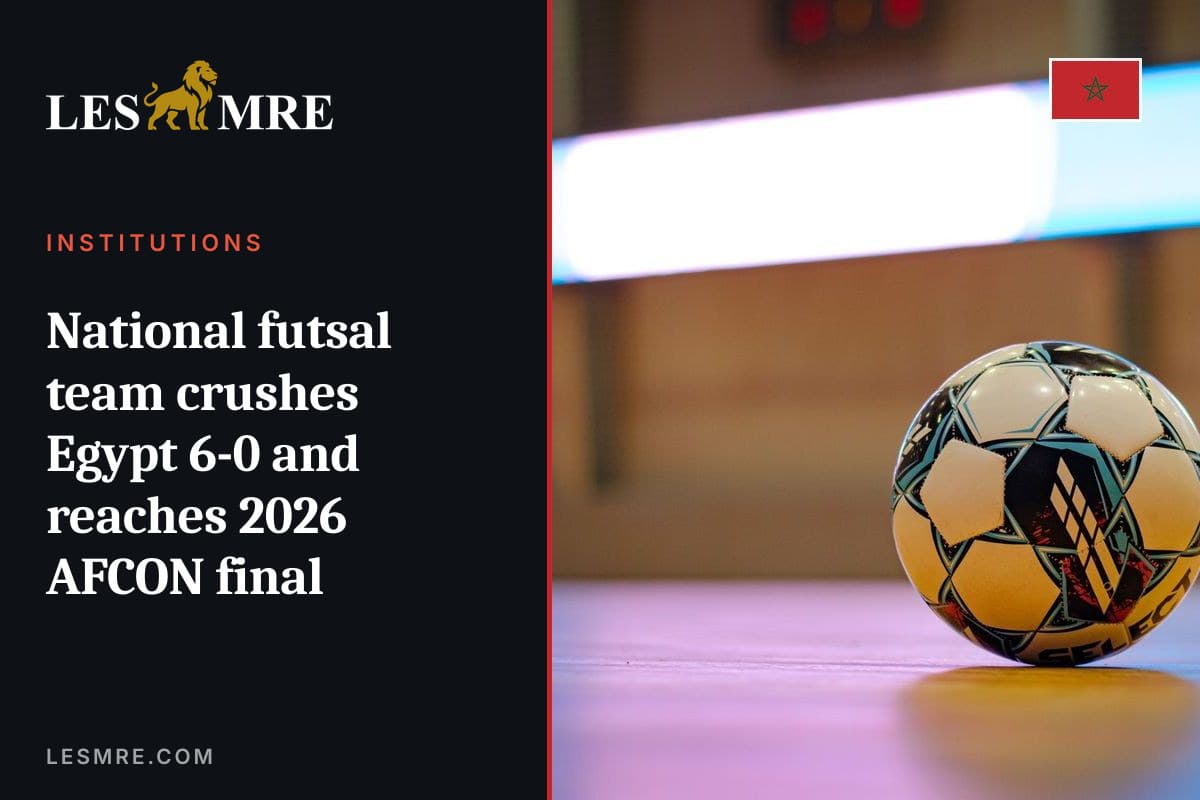 L'équipe nationale de futsal écrase l'Égypte 6-0 et file en finale de la CAN 2026