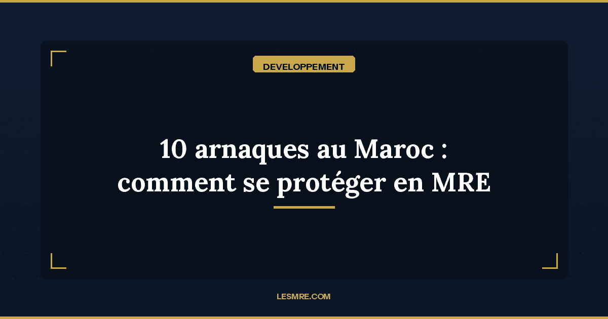 Les 10 arnaques les plus courantes au Maroc et comment s'en protéger en tant que MRE