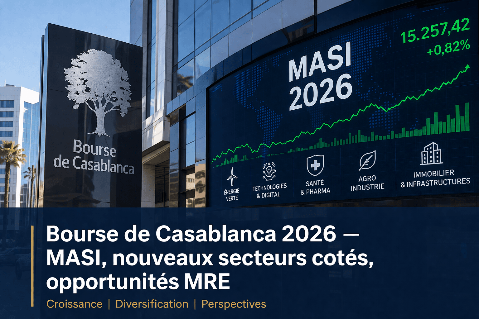 Bourse de Casablanca 2026 : comment investir dans le MASI depuis l'étranger