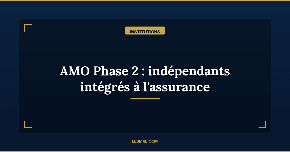 AMO Phase 2 : les travailleurs indépendants et non-salariés intégrés à l'assurance maladie marocaine